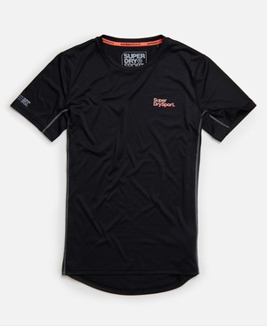 Superdry Training Férfi Pólók Fekete | KNBAX4273